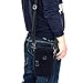 liangdongshop Leisure Style Multi-Layer Waterproof Waist Pack Cell Phone Bag Crossbody Pouch with Carabiner & Belt Fastener & Shoulder Strap (Greenish)