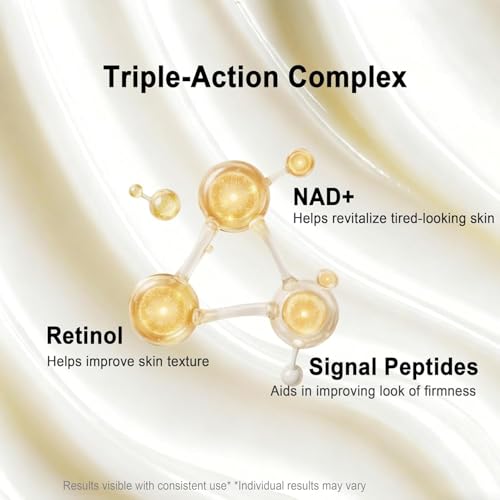 No.9 Eye Cream | NAD+ Retinol Volume Eye Cream | Firming, Wrinkles, Fine Lines, Dark Circles, Puffy | Retinol, Peptides, Niacinamide | Undereye Treatment Serum | 10ml