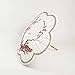 Quasimoon PaperLanternStore.com 32 Inch Cherry Blossom/Sakura w/Black Ring Paper Parasol Umbrella, Scallop Shaped with Elegant Handle