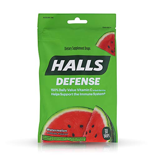 Halls Defense Vitamin C Drops Watermelon 30 ct, Pack of 6 Pricepulse