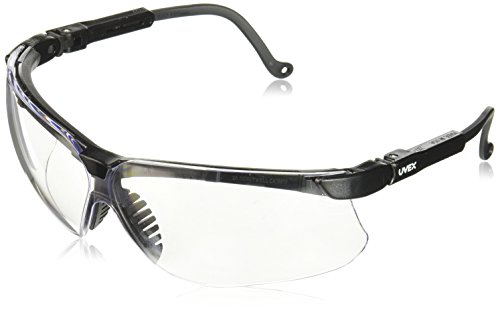Uvex s3200d genesis safety eyewear, black frame, clear …