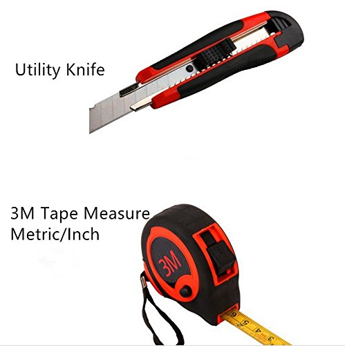 Garden Tool Set 12 Pieces Gardening Hand Tool Kits with Grass Sheers, Pruning Saw, Trowel Set, Rakes, Watering Bottle and Measuring Tapes