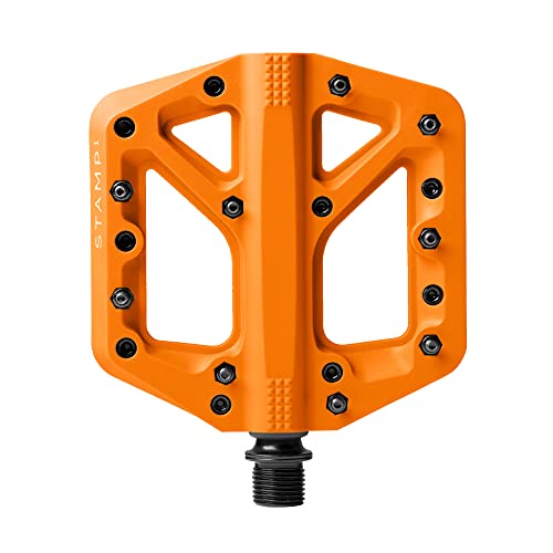 CRANKBROTHERS Unisex – Erwachsene CRANKBROT-Pedale. Stempel 1 KLEINE ORANGE