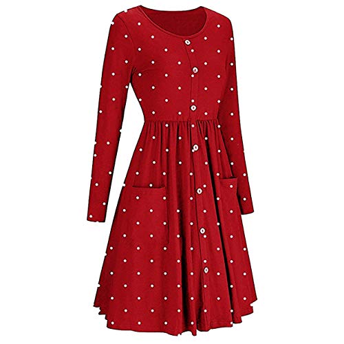 image for Londony❤ღ♕ Londony ♥‿♥ Women's Casual Dot Prints Fit Flowy