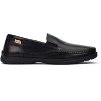 Amazon.com | PIKOLINOS Loafers Leather Jerez for Man Black