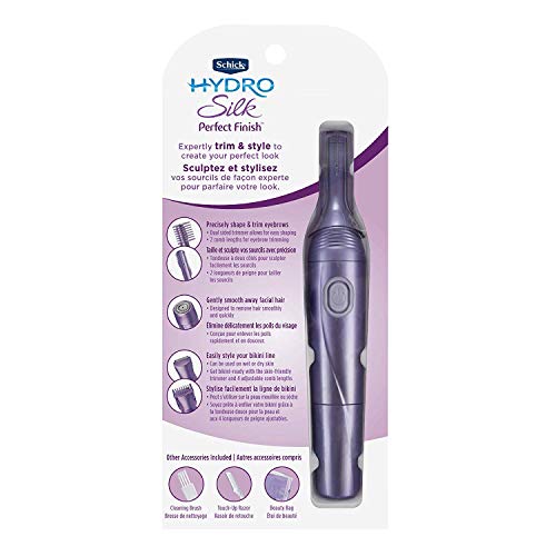 Schick Hydro Silk Perfect Finish Trimmer, 8in1 Grooming Kit for Women