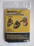 MultiFit VF2000 Replacement Filter with Mounting Band for Husky, Stinger, and Bucket Head Vacuums (1 x Pack of 3 Filters)