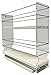 Vertical Spice - Sliding Spice Rack Organizer for Cabinets - Pull Out Shelves for Upper Kitchen Cabinets - Cabinet Organizer/Storage - USA Made - 2 Tiers - 3.45