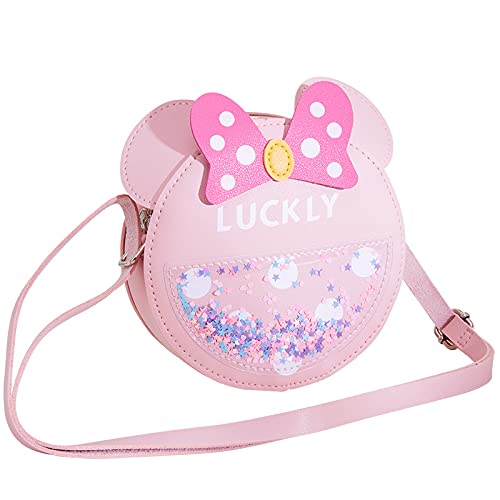 iNszkoos Cute Cartoon Theme Mini Shoulder Bags for Teens Girls Kids Students, PU Leather Crossbody Bags Key Coin Cell Phone Purse Small Wallet Pouches Clutch Handbag Gifts Bag for Girls