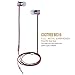 Cootree In-Ear Headphones Built in Mic Sport Earbuds Stereo Bass Earphones with Controller Silver