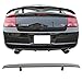 Trunk Spoiler Compatible with 2006-2010 Dodge Charger, Primer Matte Black ABS Car Exterior Trunk Spoiler Rear Wing Tail Roof Top Lid by IKON MOTORSPORTS, 2007 2008 2009