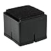 Chair Leg Floor Protectors, WarmHut 16pcs Black Silicone Table Furniture Leg Feet Tips Covers Caps, Felt Pads, Prevent Scratches, Wood Floor Protector (Square)(Black)