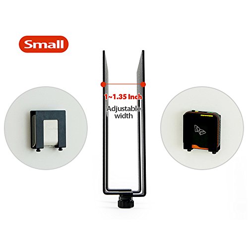 TheJD Adjustable Basic Device Wall Mount, Game Consoles, Cable Boxes, Media Players, Steel Concealable Mount_Black Small