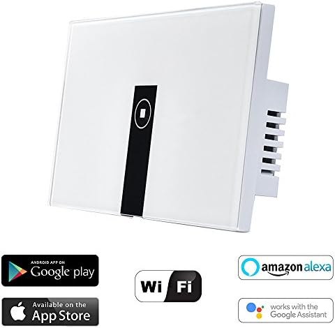 Alexa WiFi Smart Light Switch, HOSYO In-Wall Wireless On/Off Wall Switch, Timing, Voice App Remote Control, Compatible with Alexa