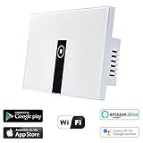 Alexa WiFi Smart Light Switch, HOSYO In-Wall Wireless On/Off Wall Switch, Timing, Voice App Remote Control, Compatible with Alexa