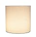 Aspen Creative 31227 Transitional Drum (Cylinder) Shaped Spider Construction Lamp Shade in White, 8
