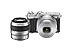 Nikon 1 J5 Mirrorless Digital Camera w/ 10-30mm PD-ZOOM Lens & 30-110mm Lens (Silver)