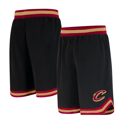 Ultra Game NBA Cleveland Cavaliers Mens Woven Basketball Shorts, Team Color, XX-Large