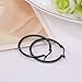 Paxuan Mens Womens 4 Pairs Surgical Stainless Steel Hypoallergenic Round Hoops Earrings Set for Women Girls 30MM (4 Pairs Set)