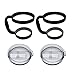 LJY Spill and Splash Resistant Tumbler Lids & Grip Handles Set for 30 oz Yeti Rambler and RTIC Tumblers (Black)