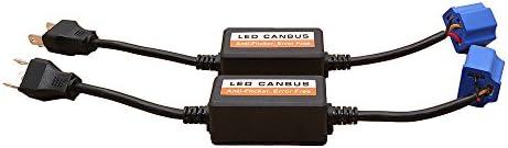 H4 Anti-flicker Error Free Decoder Harness Fit Jeep Wrangler JK LED Headlights, 1 pair