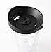 Set of 4 Clear 16oz Tumblers - Clear with Black Lid - BPA Free