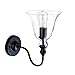 CLAXY® Ecopower Vintage Wall Mount Lighting 1 Light Glass Bell Shade Wall Sconce