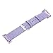 Aolvo Canvas Watch Bands Replacement Accessories Strap fit for Samsung Gear Fit2 Pro SM-R365/ Gear Fit2 SM-R360 Purple