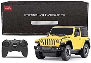 RASTAR Jeep Wrangler JL 1:24 RC Toy Car, Remote Control Car, yellow, for Kids Girls Toddlers - Image 3