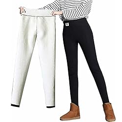 2Pcs Warm Leggings for Women Winter, Sherpa