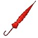 Kung Fu Smith Women Vintage Polka Dots Travel Stick Rain Pagoda Parasol Umbrella (Red Lace)