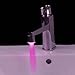 Anself Mini Pure Copper Glow LED Light Water Stream Faucet Tap 7 Color Multiple Color LED Color lights Changing Fantastic, No Need Battery Power, Nice Gadget for Bathroom Shower