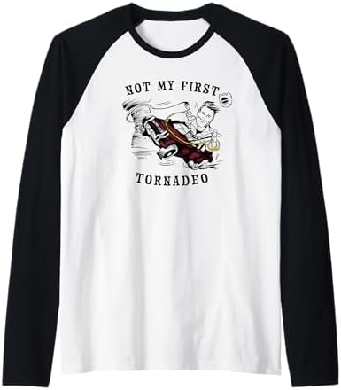 Amazon.com: Twisters Not My First Tornadeo Front & Back Raglan