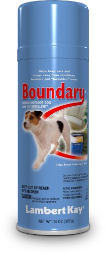 Lambert Kay Boundary Indoor/Outdoor Dog and Cat Repellent Aerosol Spray, 14-Ounce Lambert Kay Boundary Indoor/Outdoor Dog and Cat Repellent Aerosol Spray, 14-Ounce