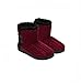 Dearfoams Ladies Sweater Knit Bootie (Large 9/10, Red)