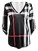 Elevesee Women's Casual 2/3 Sleeve V-Neck Plaid shirts Pullover Top