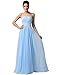 GRACE KARIN Strapless Long Evening Dress with Appliques CL6107 (Multi-Colored)