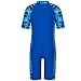 TFJH E Swimsuits for Boys One Piece Swimwear Kids Swimwear UPF 50+ Size 7-8 245 Navy 128/134