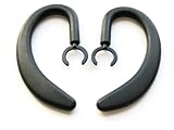 2 Unbreakable Large Black Earhooks for Jabra BT2090 BT2080 BT2070 BT2050 BT2040 BT2010 BT8040 BT4010 BT3010 BT4051 Wireless Bluetooth Headset Ear Hook Loop Clip Earhook Hooks Loops Clips Earloop Earclip Earloops Earclip Replacement Part Parts