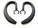 2 Unbreakable Large Black Earhooks for Jabra BT2090 BT2080 BT2070 BT2050 BT2040 BT2010 BT8040 BT4010 BT3010 BT4051 Wireless Bluetooth Headset Ear Hook Loop Clip Earhook Hooks Loops Clips Earloop Earclip Earloops Earclip Replacement Part Parts