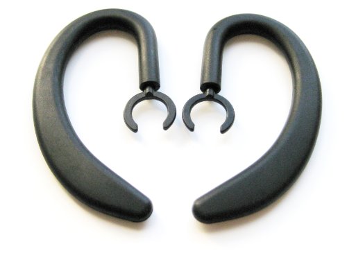 2 Unbreakable Large Black Earhooks for Jabra BT2090 BT2080 BT2070 BT2050 BT2040 BT2010 BT8040 BT4010 BT3010 BT4051 Wireless Bluetooth Headset Ear Hook Loop Clip Earhook Hooks Loops Clips Earloop Earclip Earloops Earclip Replacement Part Parts