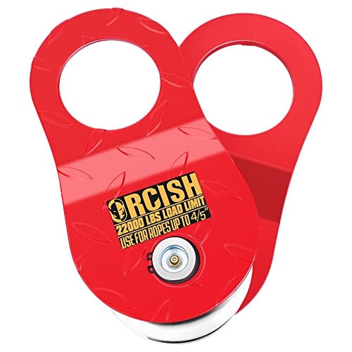 ORCISH 10 Ton Snatch Block, 22,000 LBS Capacity Block and Tackle Pulley