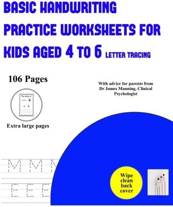 Basic Handwriting Practice Worksheets for Kids Aged 4 to 6 (letter tracing): Over 100 basic handwriting practice sheets for children aged 3 to 6: This ... handwriting by tracing letters.: Volume 3 Paperback โ 2 Jun. 2018