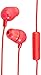JVC HAFR37R Marshmallow Earbuds with Mic, Red