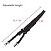 AIRSSON 2 Points Rifle Gun Sling Airsoft Traditional Adjustable Slings Cord Shoulder Strap for Outdoor Hunting Nylon (Black)