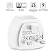 HAWEEL UK Wall Charger 4 USB Port 3 Pin Plug Max 3.1A with ROHS, CE and BS Certificate for iPhone X/ 8/ 8 Plus/ 7/ 7 Plus/ 6/ 6s Plus, iPad, Samsung and other Chargable Devices (UK Plug Type 2)