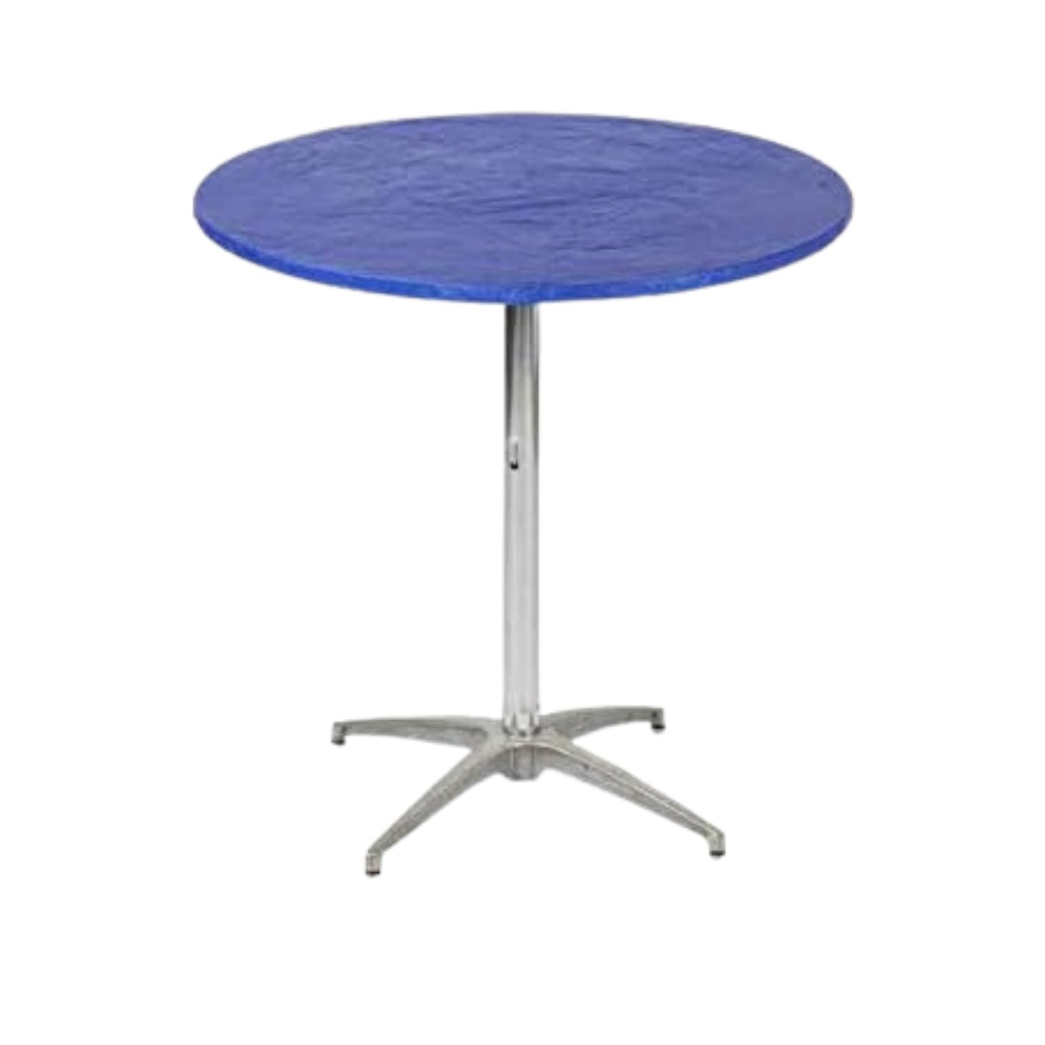 Photo 1 of Kwik-Covers 30" Round Fitted Plastic Table Covers, Bundle of 5 (Royal Blue)