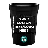 Custom Disposable Plastic Cups 12 oz. Set of