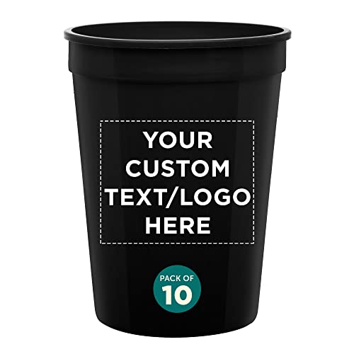 Custom Disposable Plastic Cups 12 oz. Set of