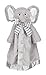 Bearington Baby Lil' Spout Snuggler, Gray Elephant Security Blanket, 15 inches primary